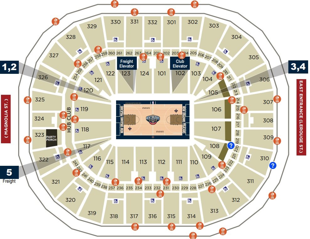 Caesars Superdome Accessible Seats