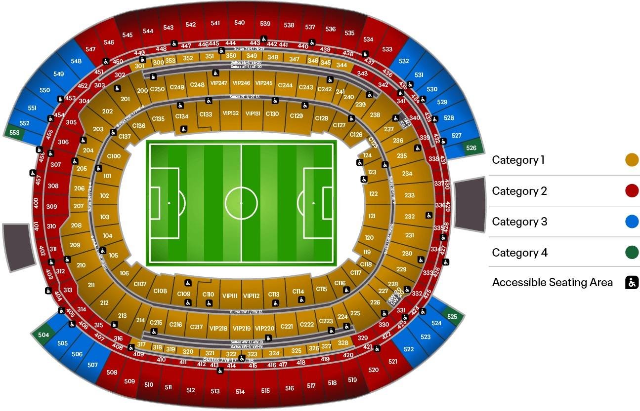 Los Angeles Stadium World Cup Seating Chart