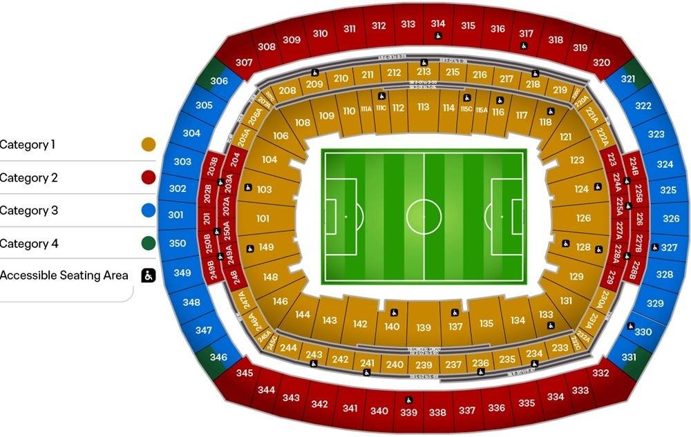 New York New Jersey FIFA Seating Chart