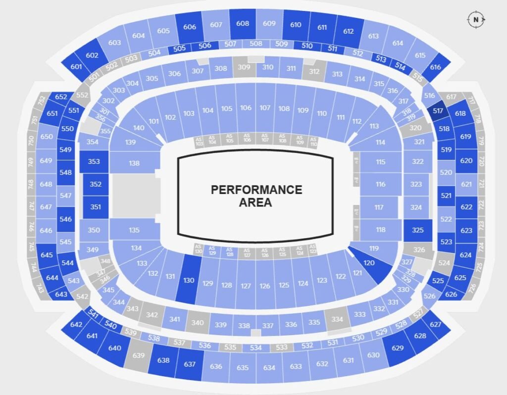 NRG Stadium Seating Chart with Seat Numbers - Best Seats, Parking, Events