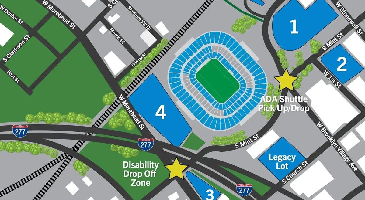 Bank of America Parking Map