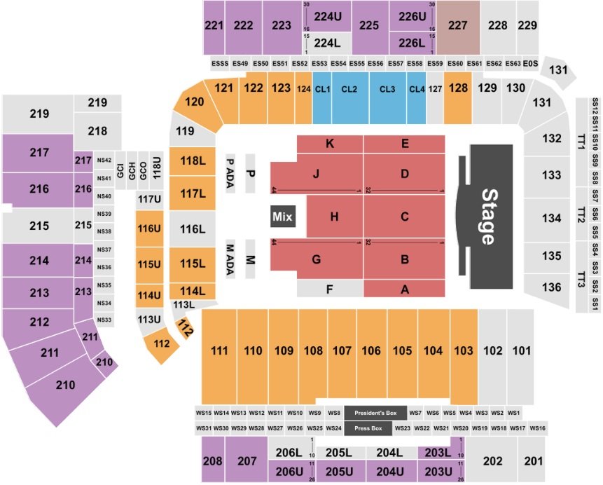 Bobby Dodd Stadium Bruno Mars Best Seats
