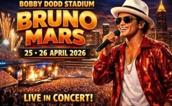Bobby Dodd Stadium Bruno Mars Concert in Atlanta