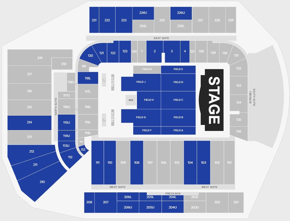 Bobby Dodd Stadium Bruno Mars Seating Chart