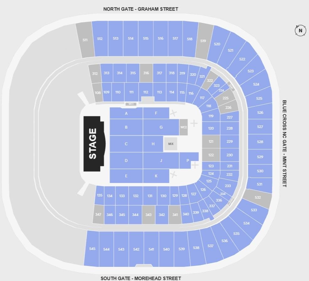 Bruno Mars Charlotte Seating Chart