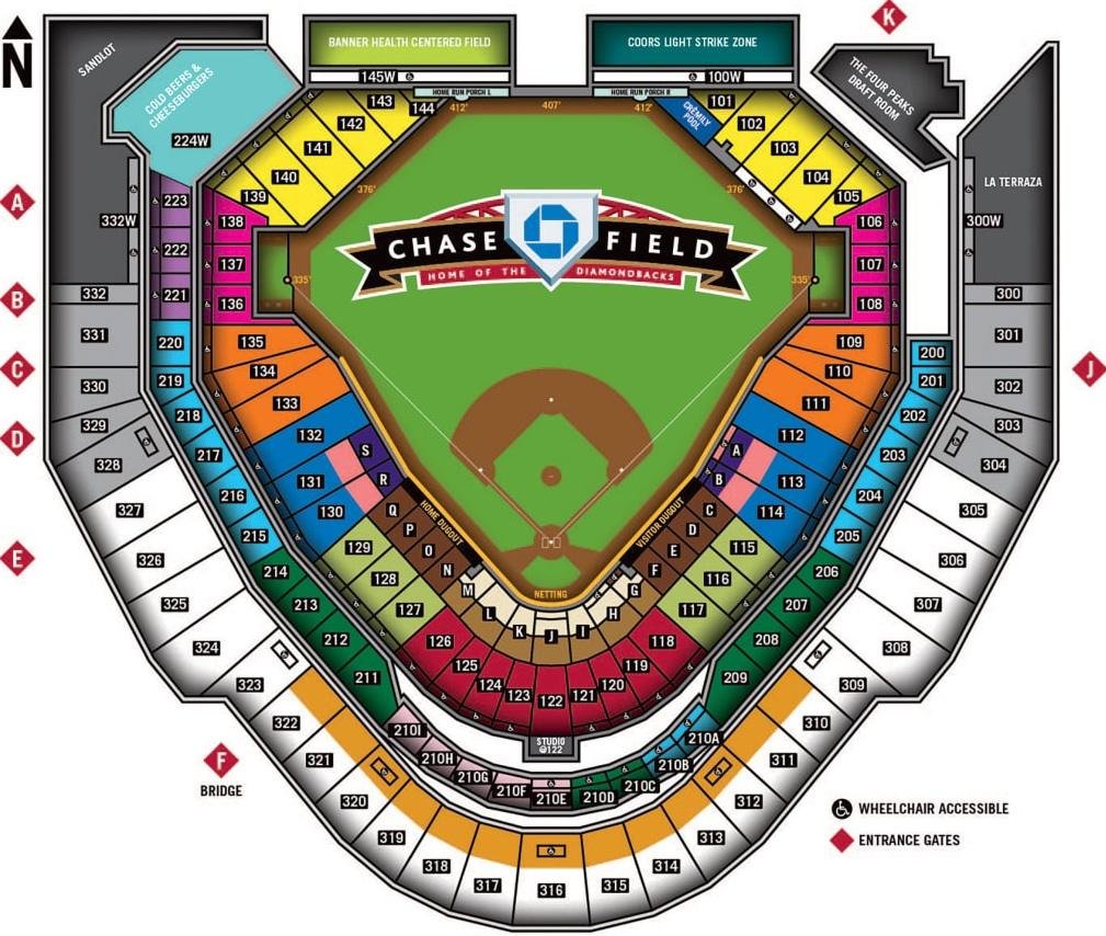 Chase Field Accessible Seats