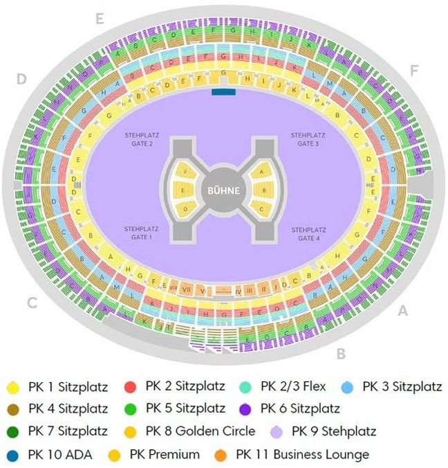 Ernst-Happel-Stadion Concert Best Seats