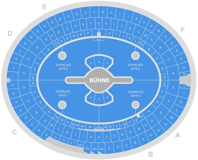 Ernst-Happel-Stadion Seating Plan Concert