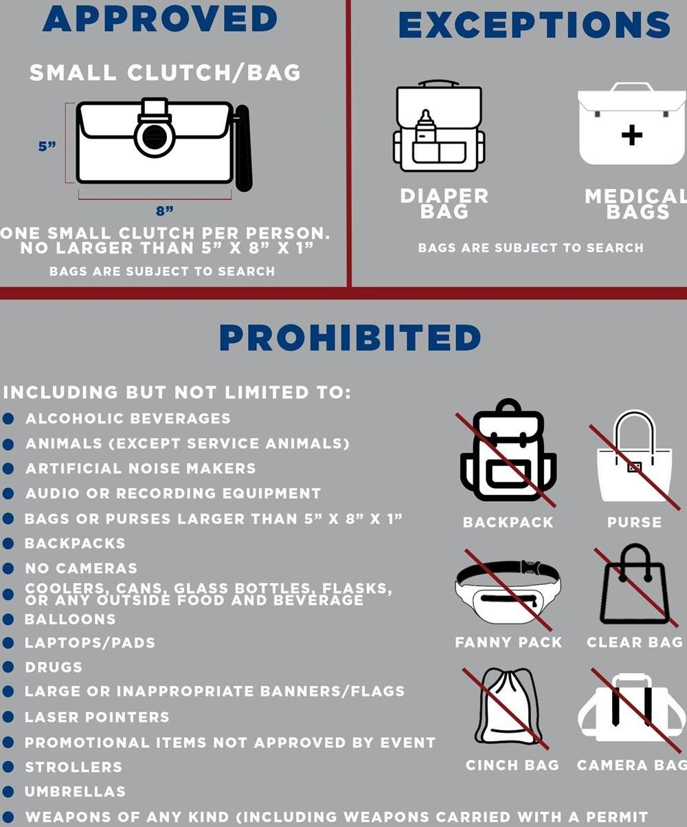 Estadio Azteca Bag Policy