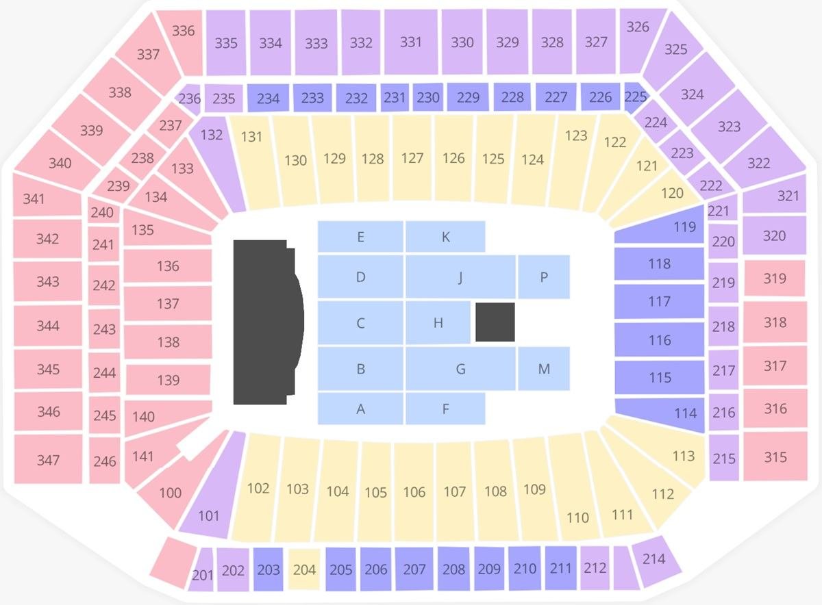 Ford Field Bruno Mars Seating Chart