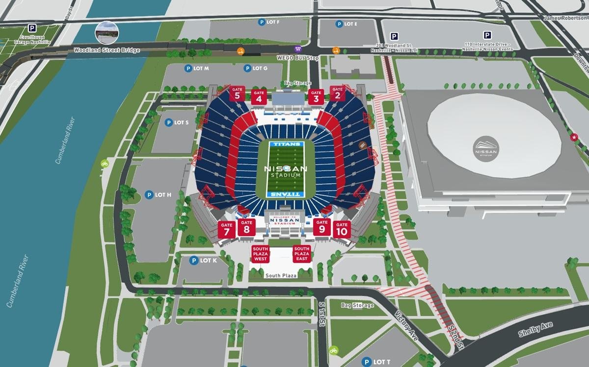 Nissan Stadium Layout and Parking