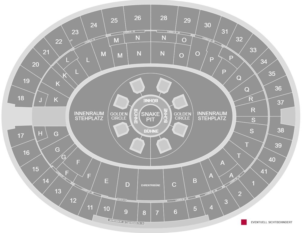 Olympiastadion Berlin Seat Map for Concerts