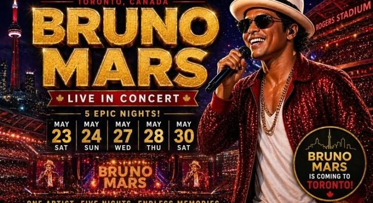 Rogers Stadium Bruno Mars Concert in Canada