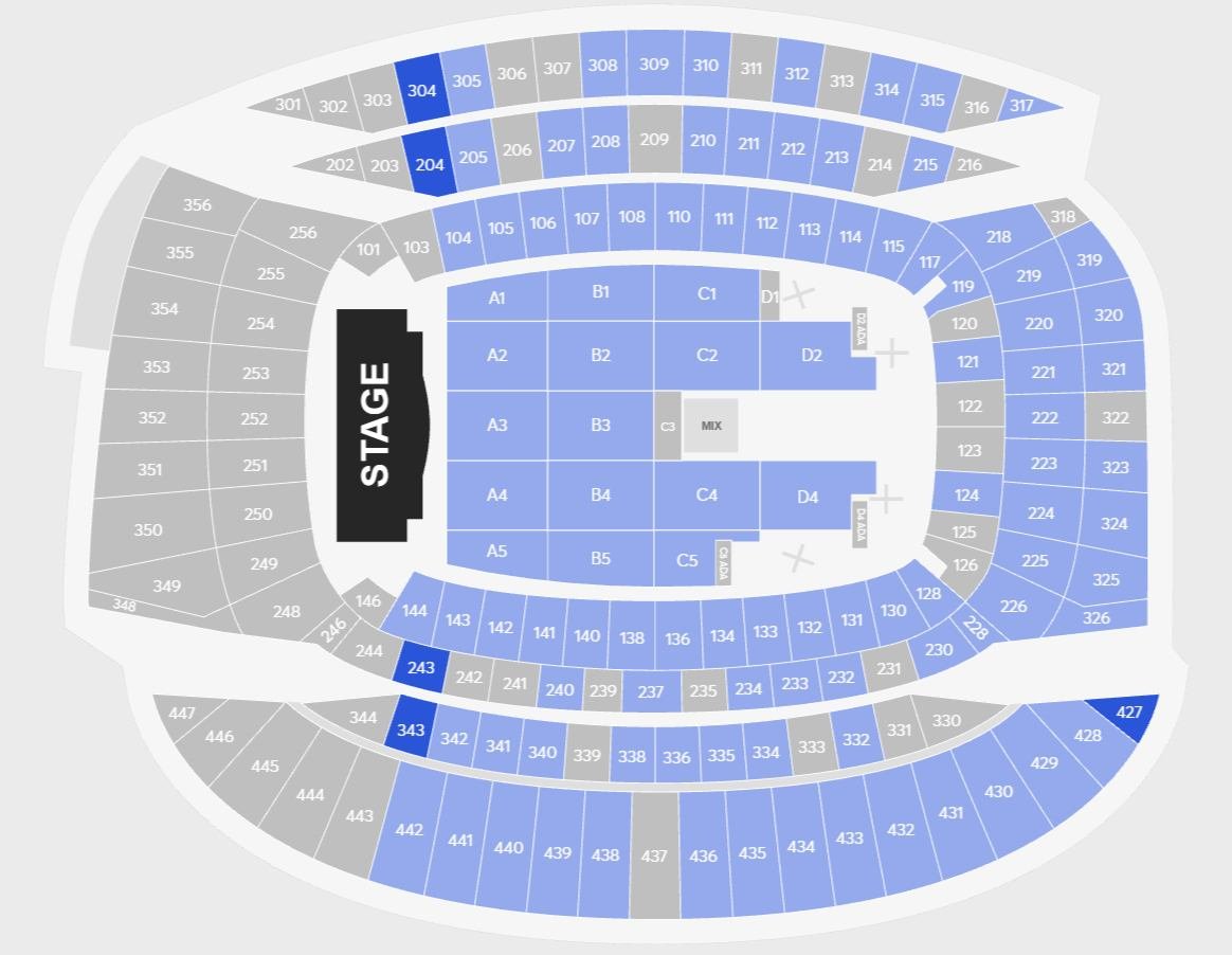 Soldier Field Bruno Mars Seating Chart