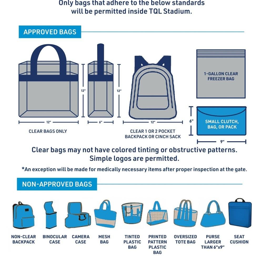 TQL Stadium Bag Policy