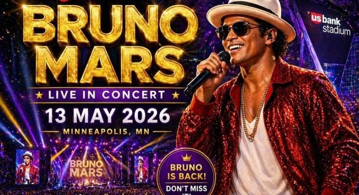 US Bank Stadium Bruno Mars Concert 13 May 2026