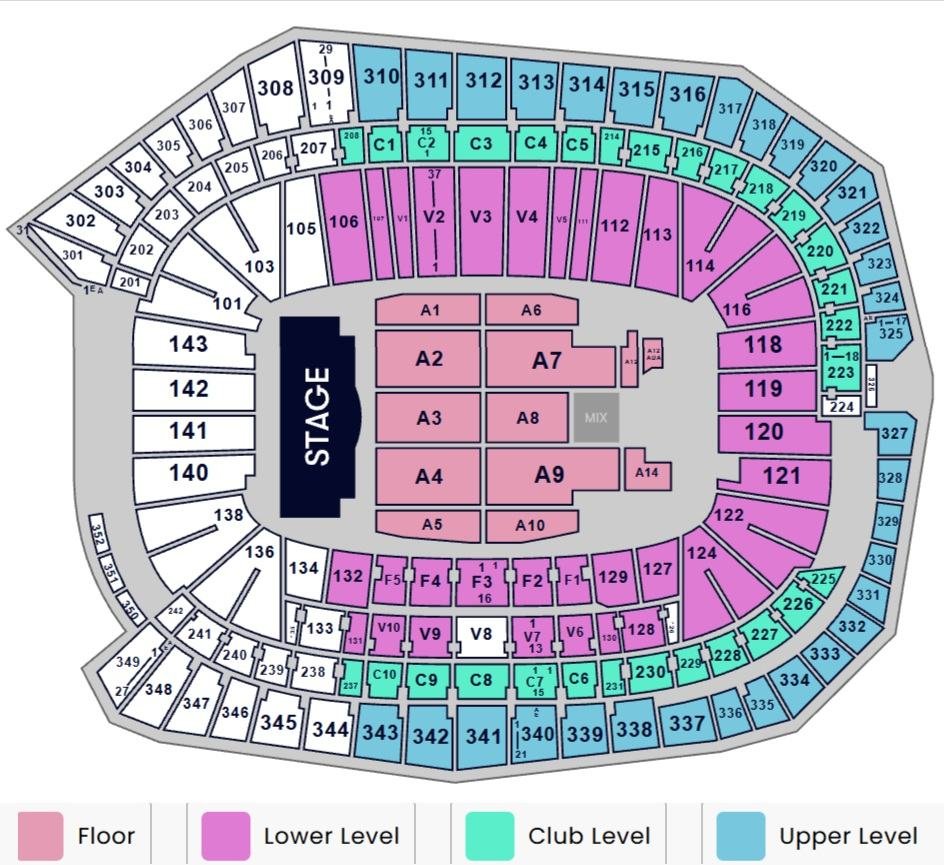 US Bank Stadium Bruno Mars Concert Best Seats
