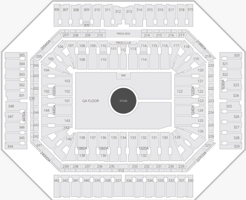 Alamodome Concert Seat Map and Best Seats