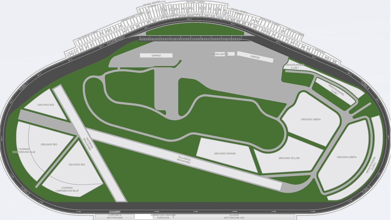 Talladega Superspeedway Seating Chart