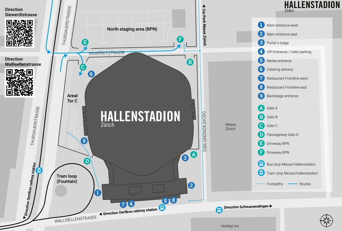 Hallenstadion Layout
