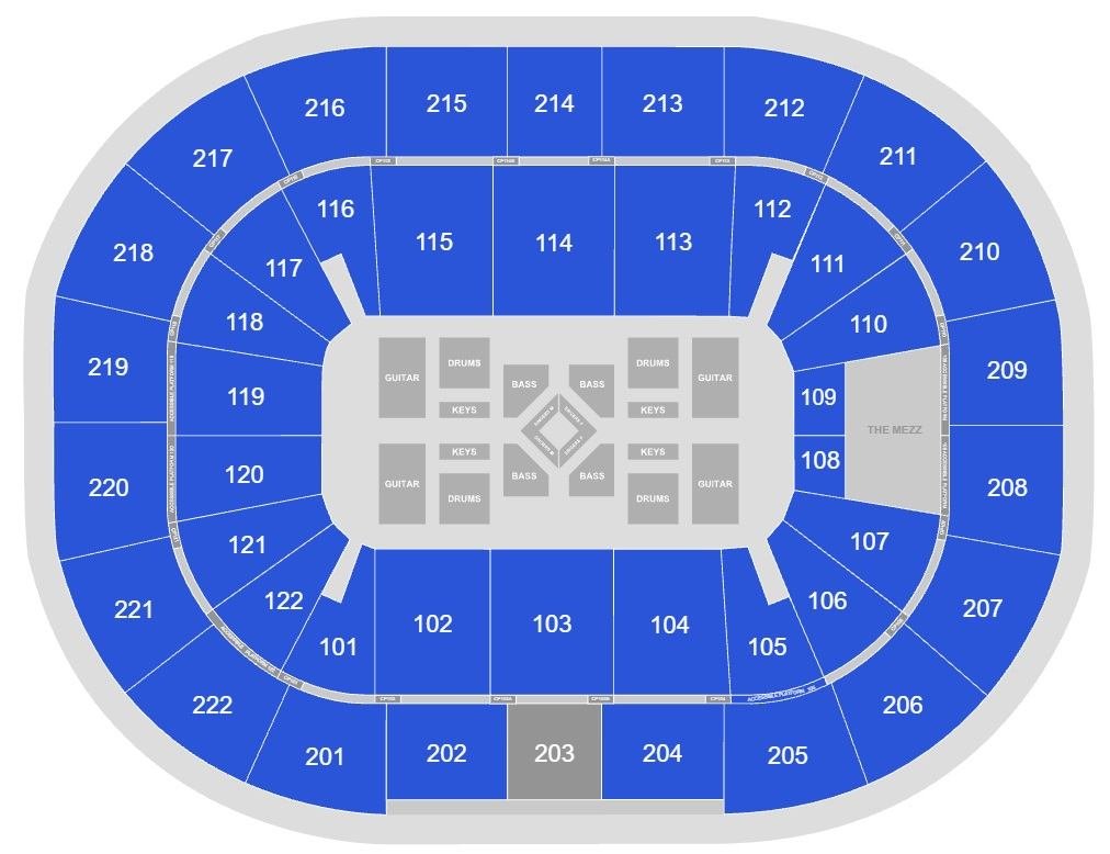 Manchester AO Arena Seat Map