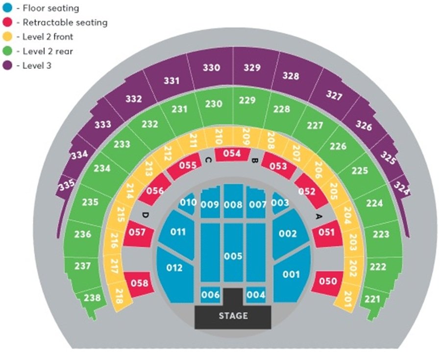 OVO Hydro Best Seats