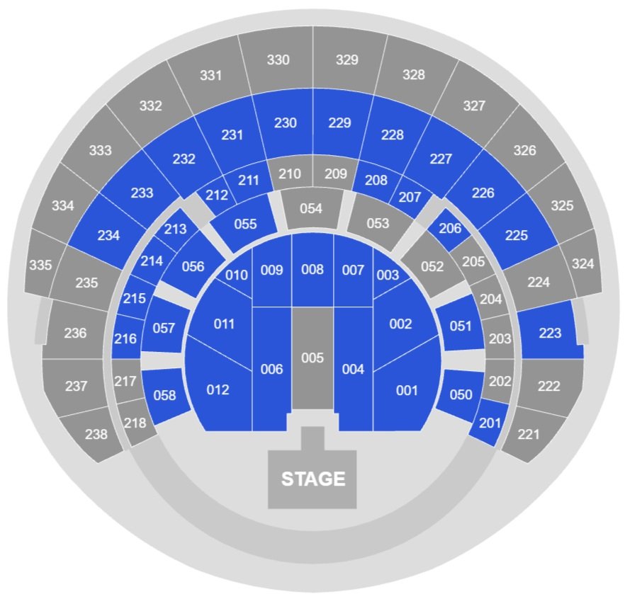 OVO Hydro Concert Layout