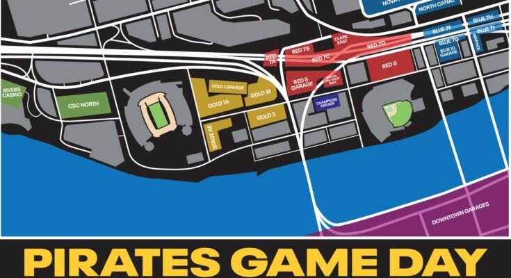 PNC Park Parking Map