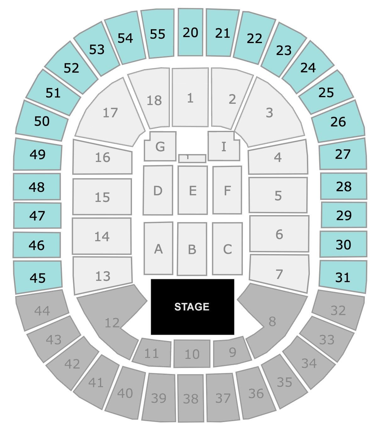 Rod Laver Arena Concert Seating Map