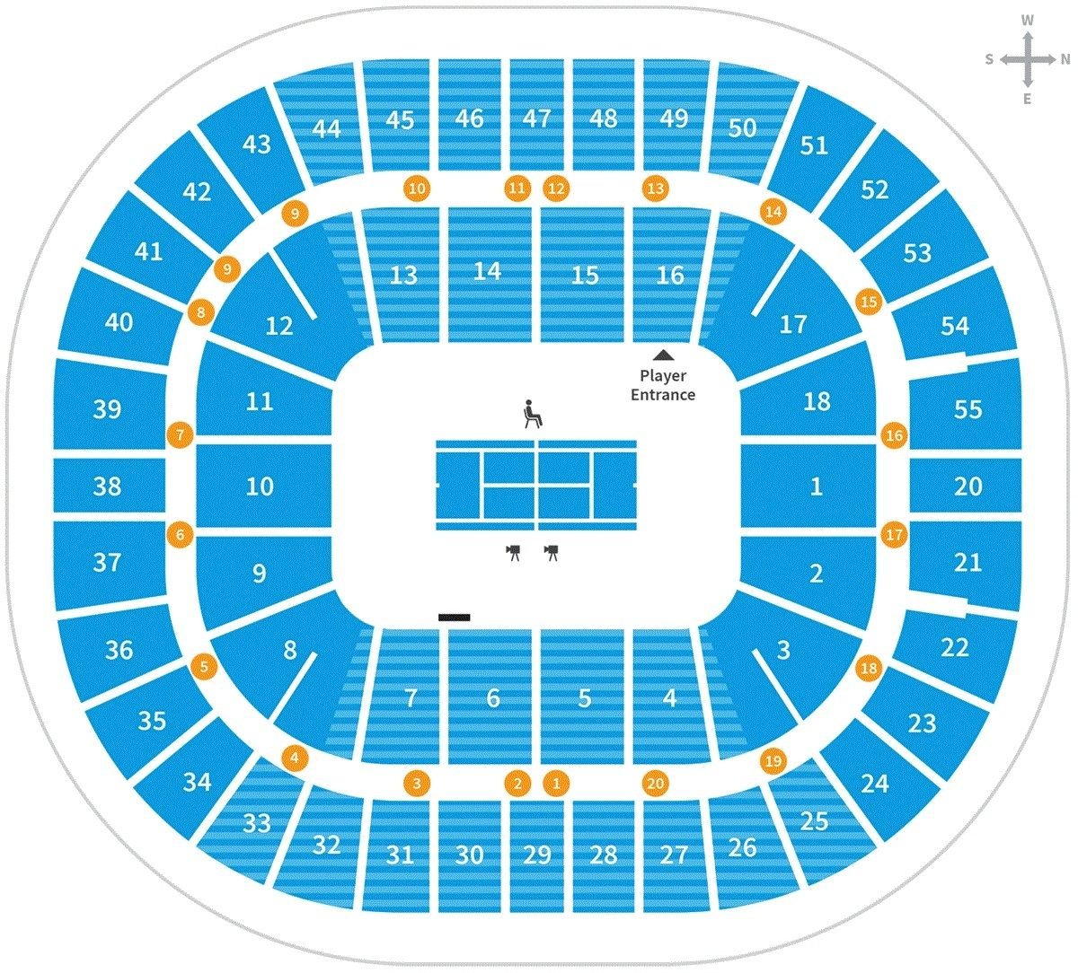 Rod Laver Arena Seating Map