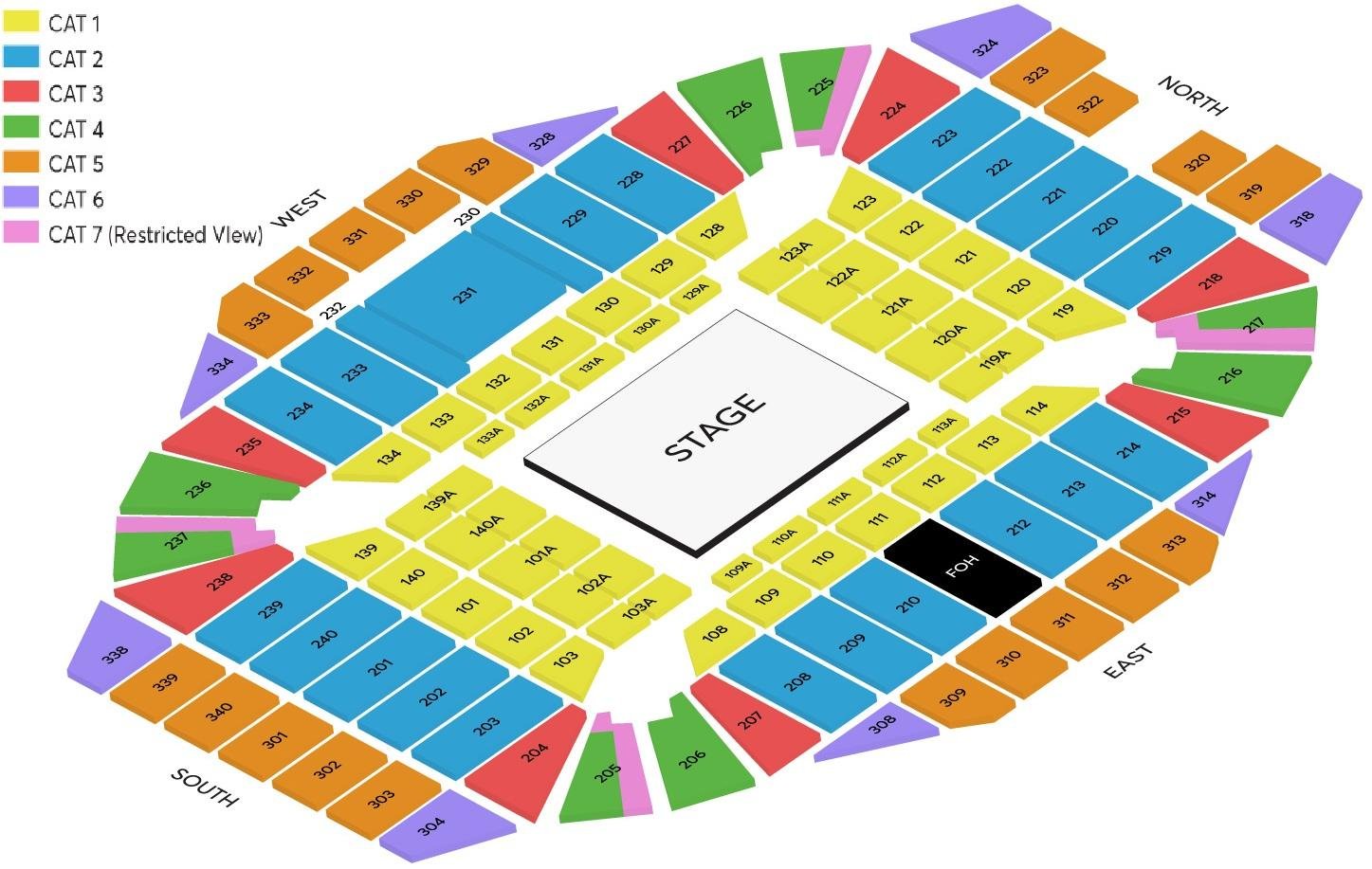Singapore Indoor Stadium Best Seats for Concerts