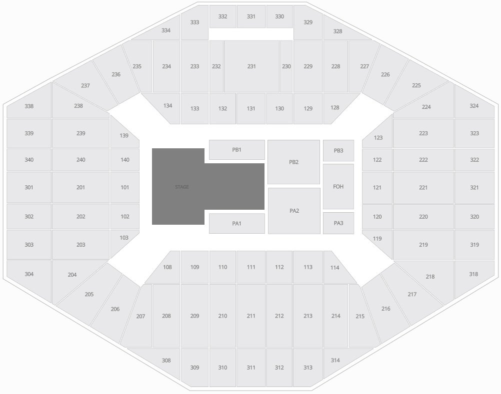 Singapore Indoor Stadium Concert Layout