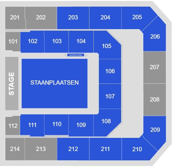 Ziggo Dome Seating Plan