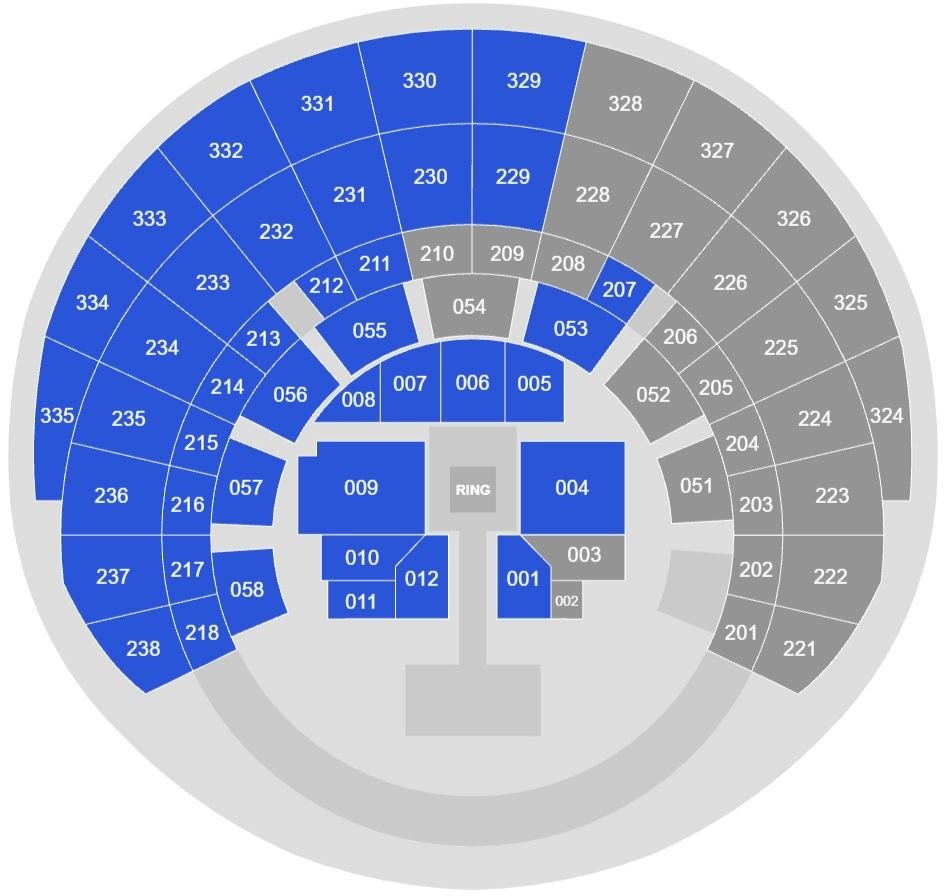 AEW Dynamite & Collision OVO Hydro Seating Plan
