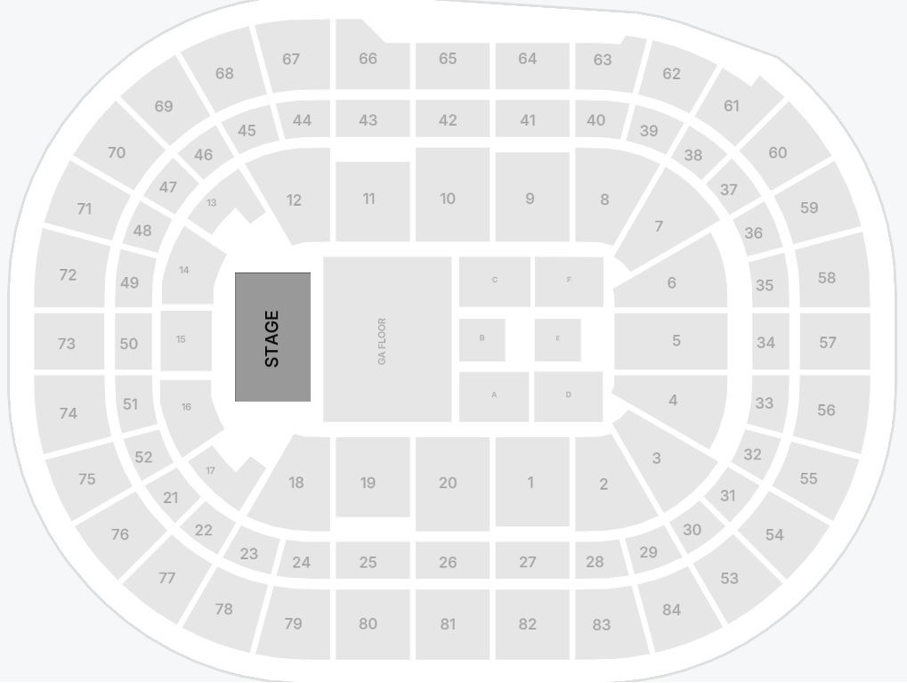 Alex Warren Afterpay Arena Seating Plan