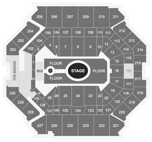 Barclays Center Concert Center Stage Layout