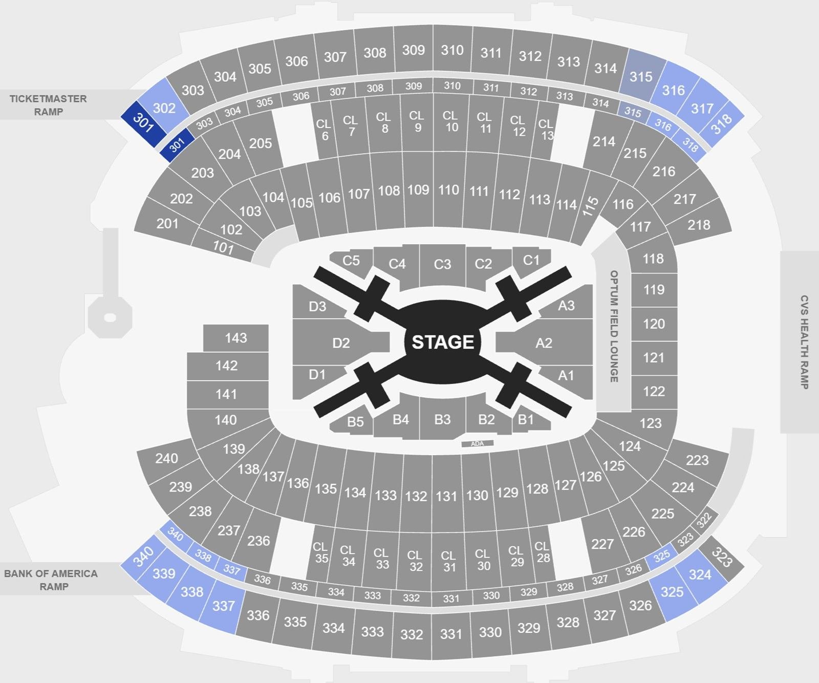 BTS Gillette Stadium Seating Chart
