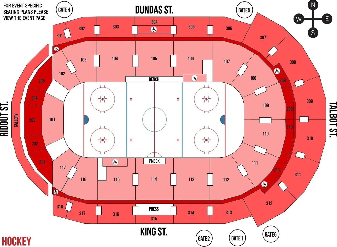 Canada Life Place Hockey Seating Chart