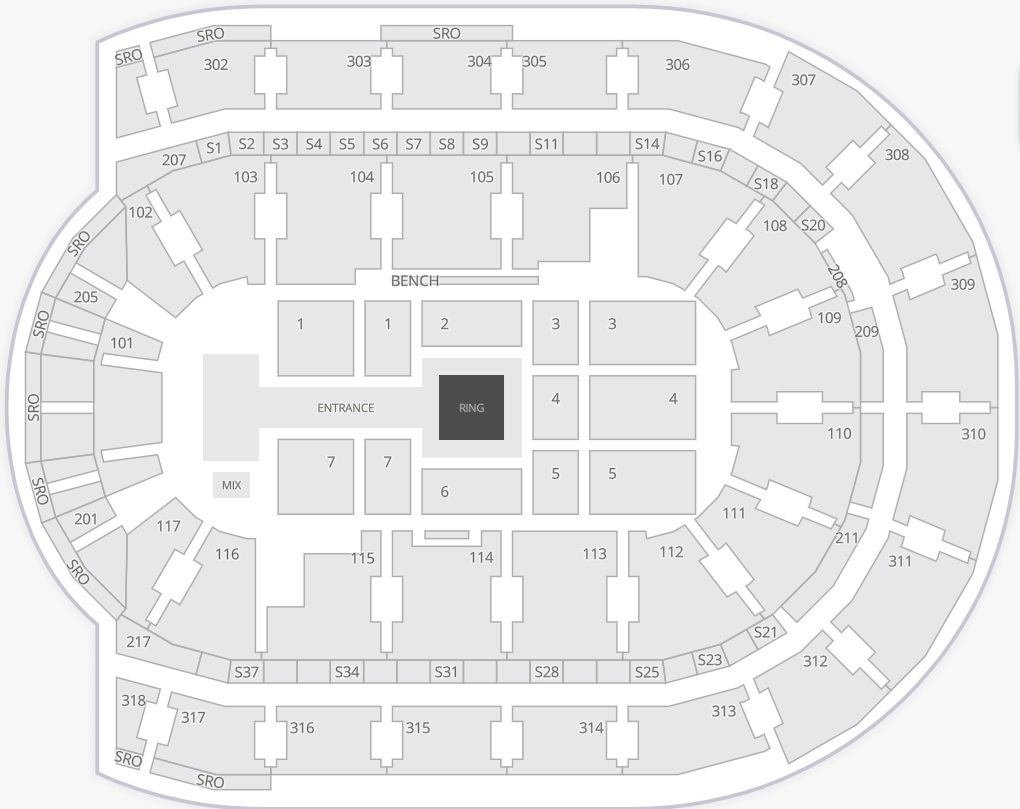 Canada Life Place Seating Chart for WWE Canada Life Place Seating Chart for WWE