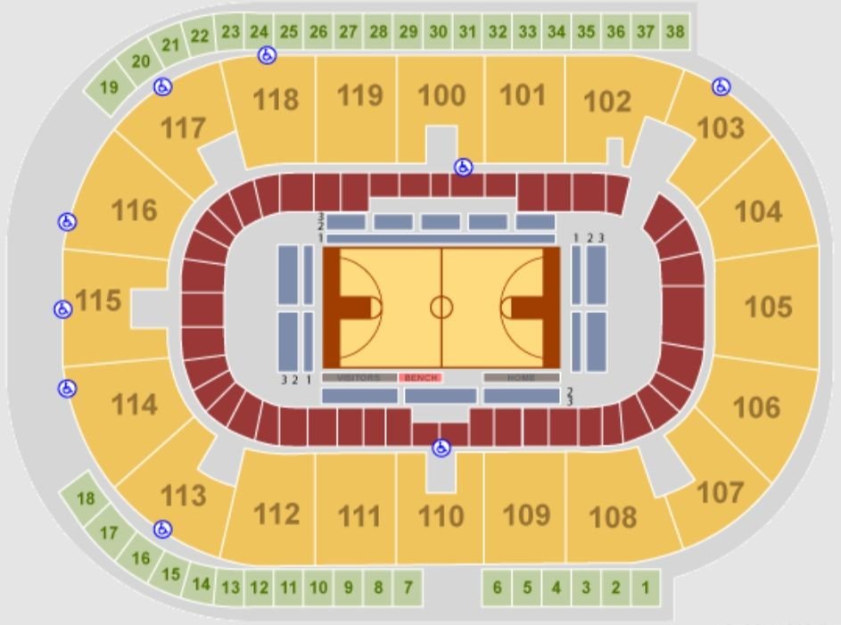 Coca Cola Coliseum Accessible Seats