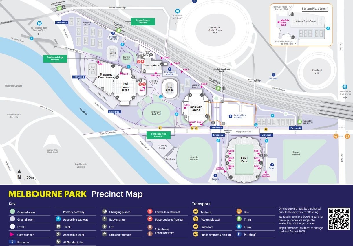 John Cain Arena Parking Map and Layout