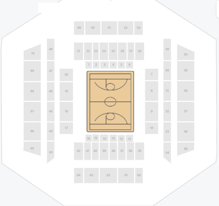 John Cain Arena Seating Map