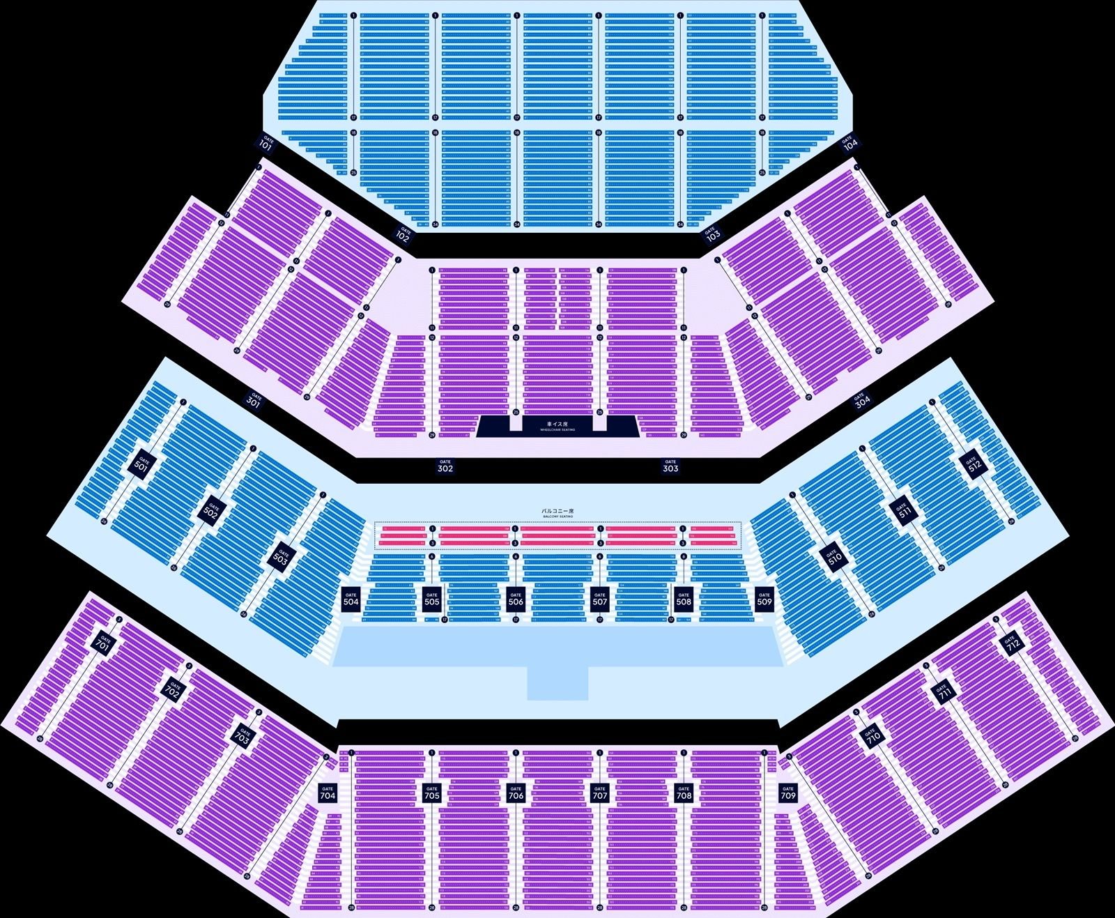 K Arena Yokohama Seating Map