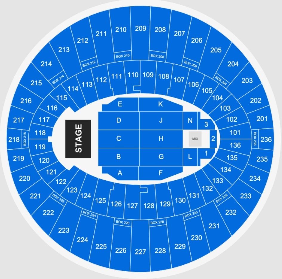 Kia Forum Concert Seat Map