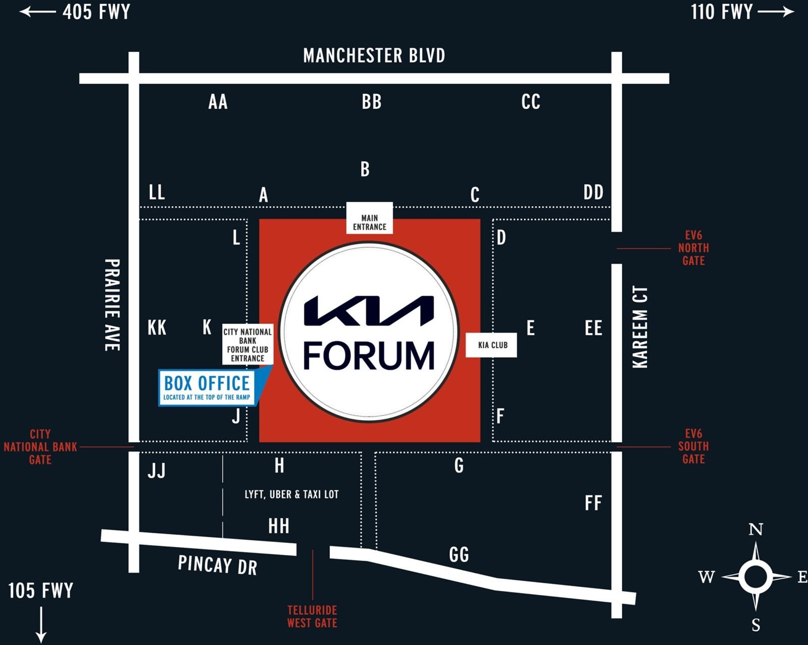 Kia Forum Layout and Parking Map