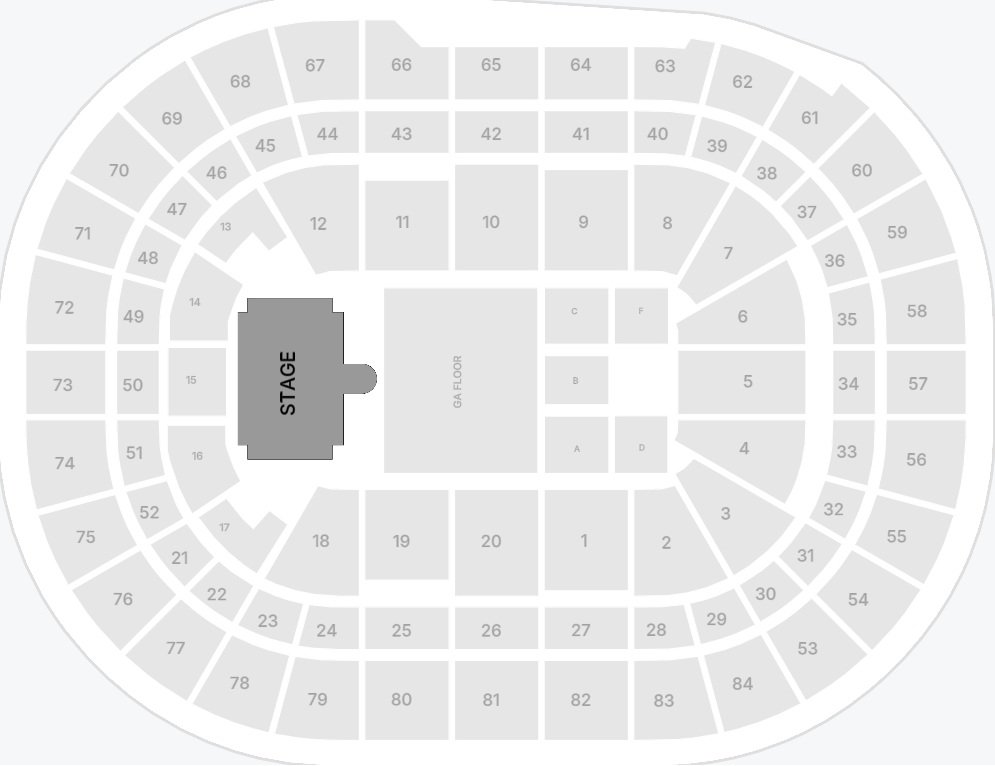 Laufey Afterpay Arena Seating Plan