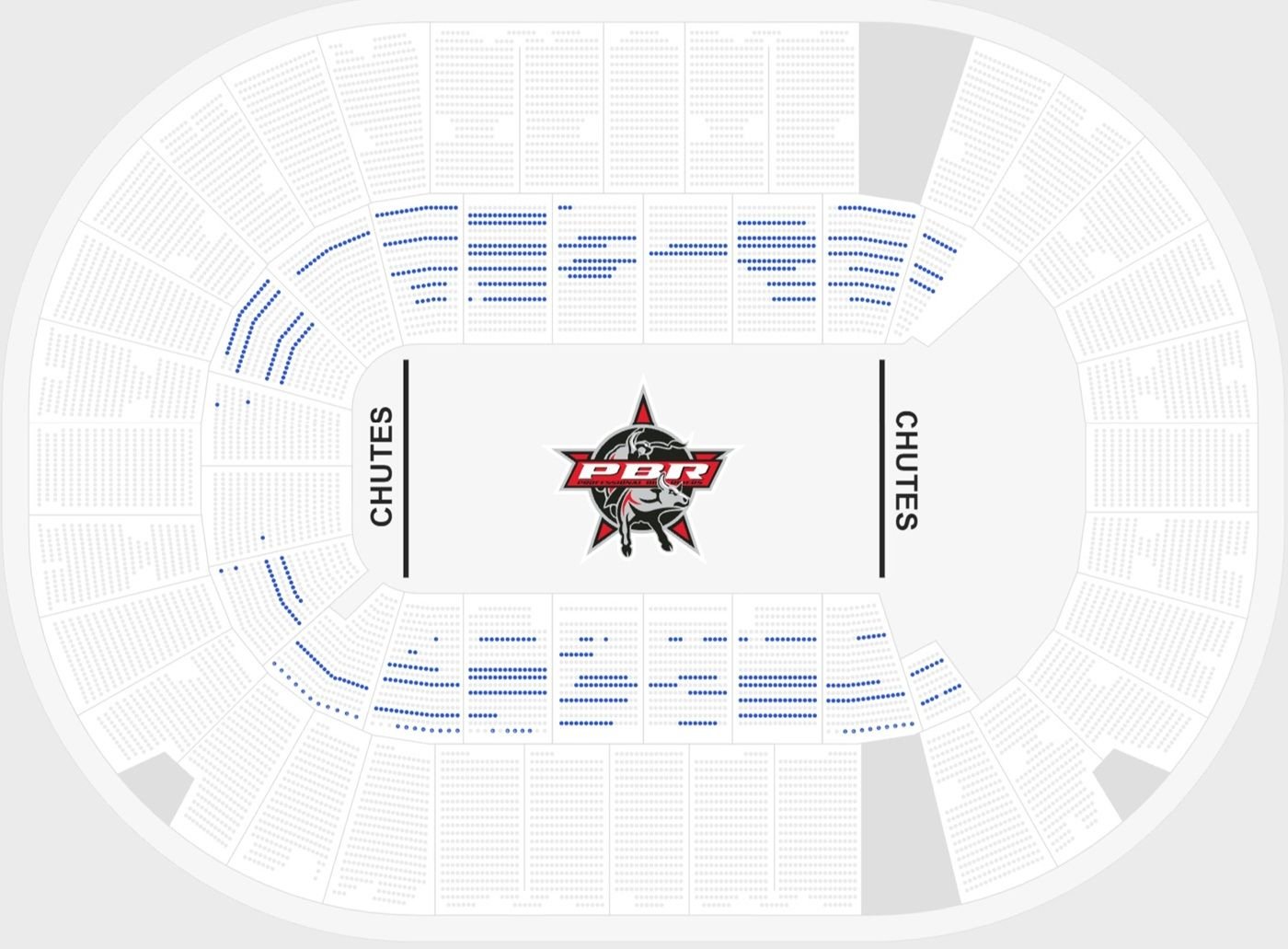 SaskTel Centre Seating Chart with Seat Numbers