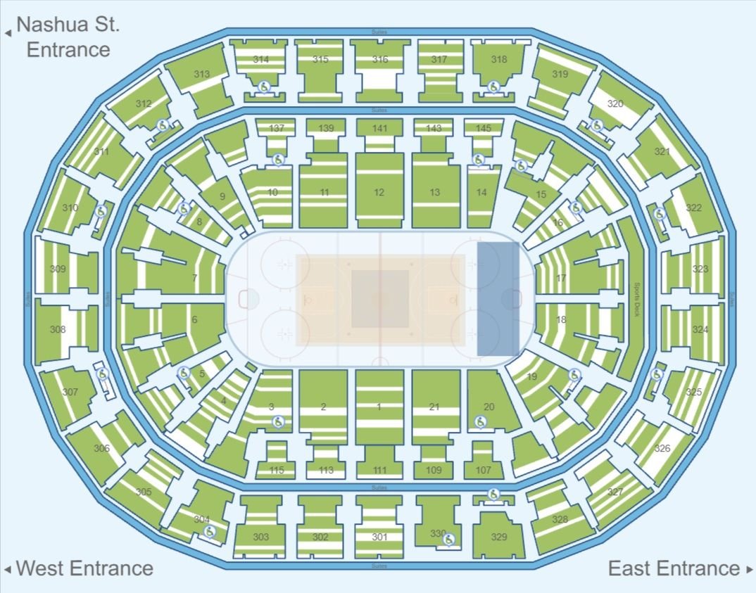 TD Garden Accessible Sections and Seats
