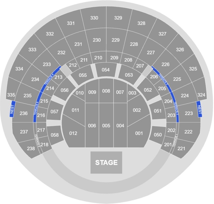 Two Doors Down OVO Hydro Premium Seats