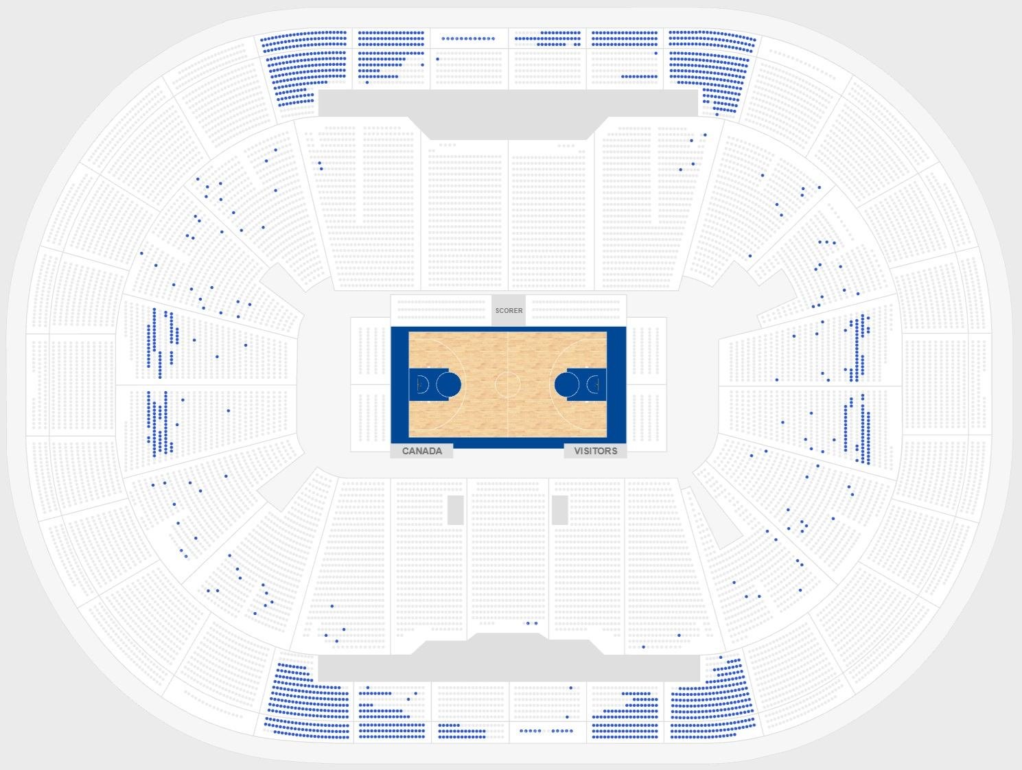 Videotron Centre Seating Chart with Seat Numbers